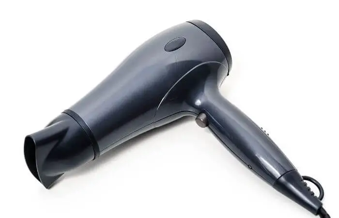 use a hairdryer to soften wax