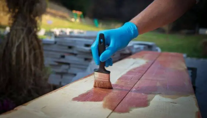 wood stain helps waterproof wood
