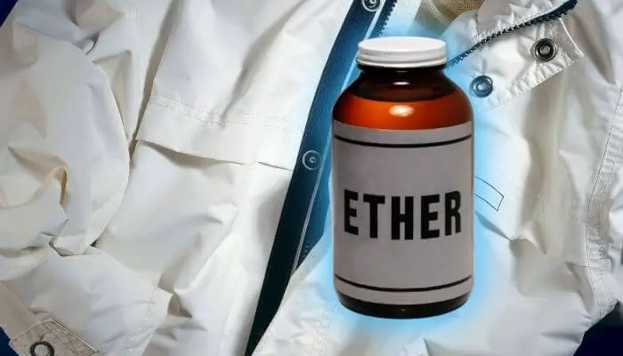 ether can remove waterproof spray
