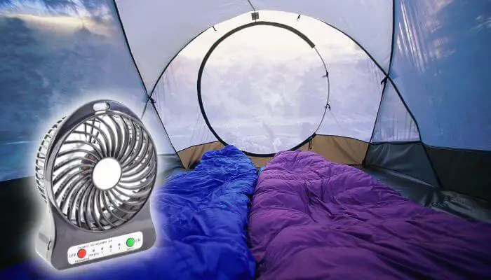 a portable camping fan